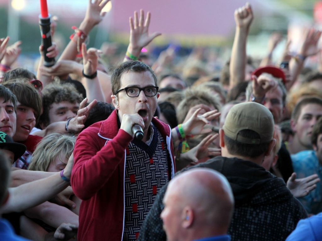 Weezer faz show no Reading Festival, Inglaterra (29/08/2010) - Getty Images