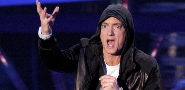 Eminem durante apresentação no Video Music Awards - VMA 2010 no Nokia Theatre, em Los Angeles (12/09/2010) - Getty Images