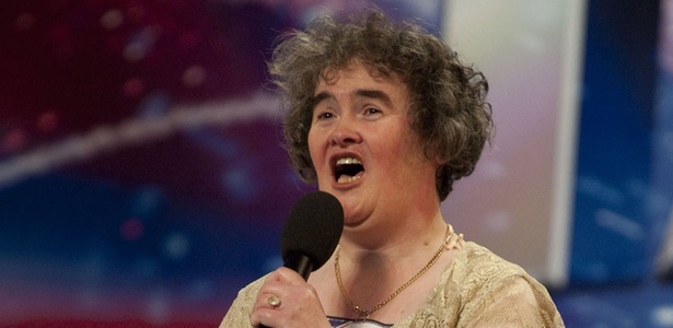 Susan Boyle se apresenta no programa "Britain's Got Talent", no início de 2009