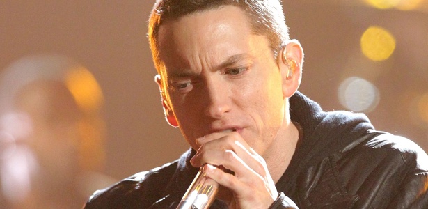 Eminem durante apresentação no BET Awards, no Shrine Auditorium, em Los Angeles (27/06/2010) - Getty Images