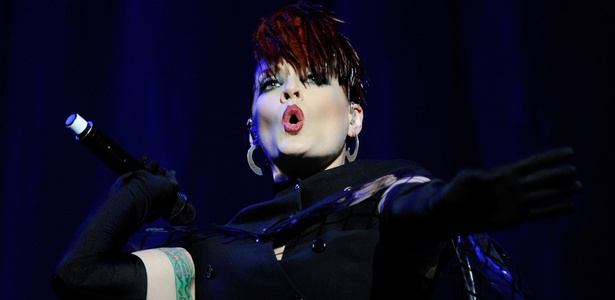 A cantora Ana Matronic em show do Scissor Sisters em Las Vegas, EUA (25/03/2011) - Getty Images