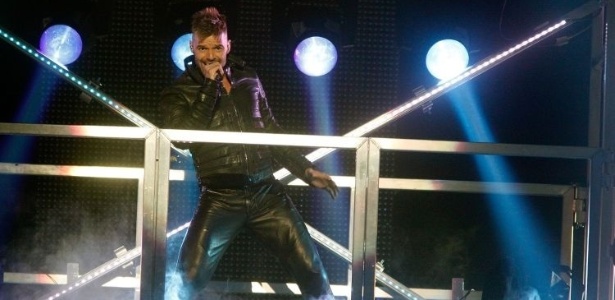 O cantor Ricky Martin começou na sexta-feira em Porto Rico sua nova turnê mundial, chamada ""Música + Alma + Sexo"" (25/03/2011)  - Getty Images