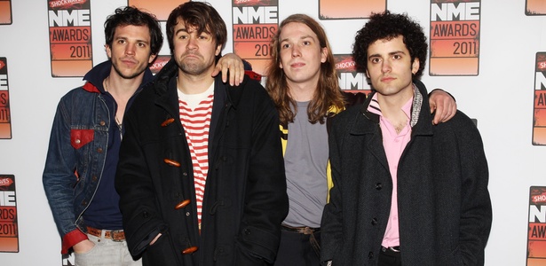 Os integrantes da banda The Vaccines durante NME Awards 2011, na Brixton Academy, em Londres (23/01/2011) - Getty Images