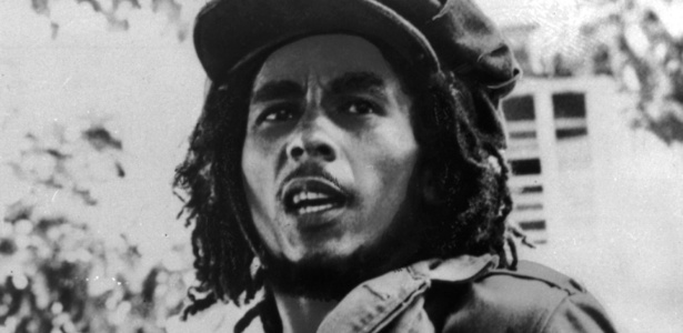 Bob Marley em setembro de 1976 na foto do arquivo da Island Records - Arquivo Folha