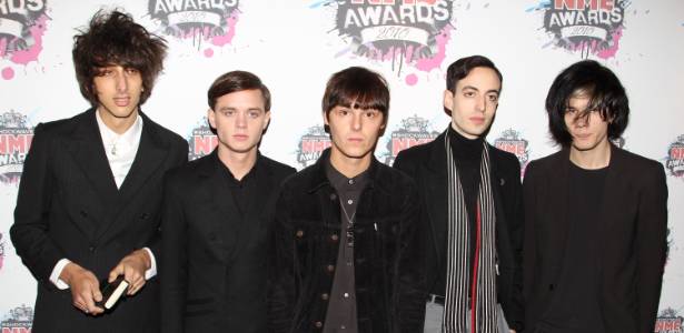 Os integrantes da banda britânica The Horrors no NME Awards 2010 em Londres, na Inglaterra (24/02/2010) - Getty Images