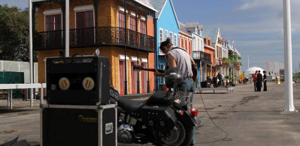 A Rock Street, onde bandas de street jazz se apresentarão em meio a bares e restaurantes no Rock in Rio 2011 (5/9/2011)