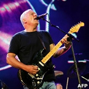 O guitarrista e vocalista David Gilmour em show do Pink Floyd de 2005 - AFP
