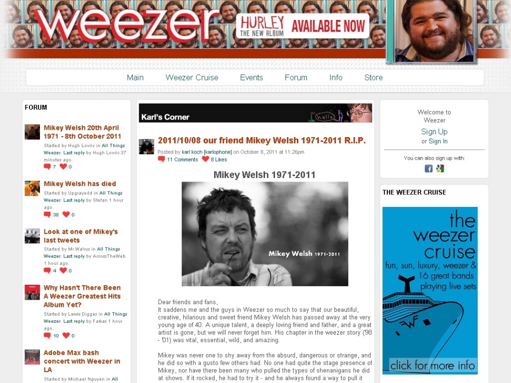 Reprodução/Weezer
