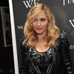 A cantora Madonna na exibição do filme "W.E" em New York (4/12/11) - Getty Images