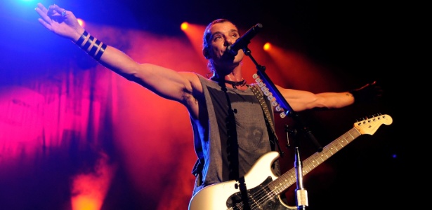 Gavin Rossdale durante show do Bush no The Joint do Hard Rock Hotel & Casino, em Las Vegas (29/09/2011) - Getty Images