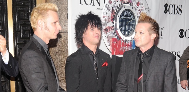 Integrantes do Green Day vão ao 64º Tony Awards em Nova York (13/6/2010) - Bryan Bedder/Getty Images