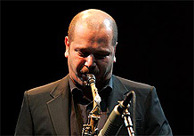 O saxofonista italiano Stefano Di Battista durante show em São Paulo